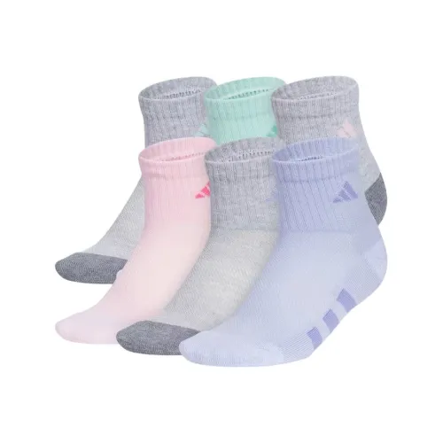 adidas одежда 6 пар Серый+Зеленый+Фиолетовый+Розовый Kids носки