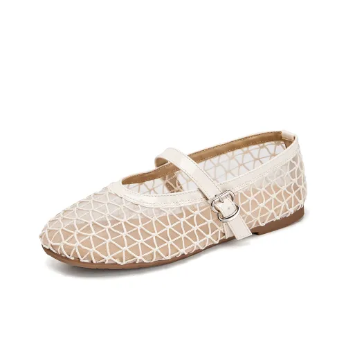 La Chapelle Mary Jane обувь Женская Бежевая