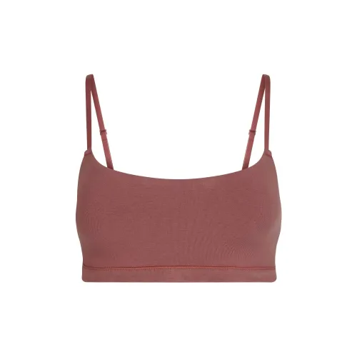 SKIMS SS25 Cotton Jersey Scoop Bralet Бюстгальтер Женский