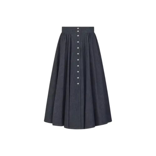 DIOR Темно-синий, женский, повседневный, длинная юбка