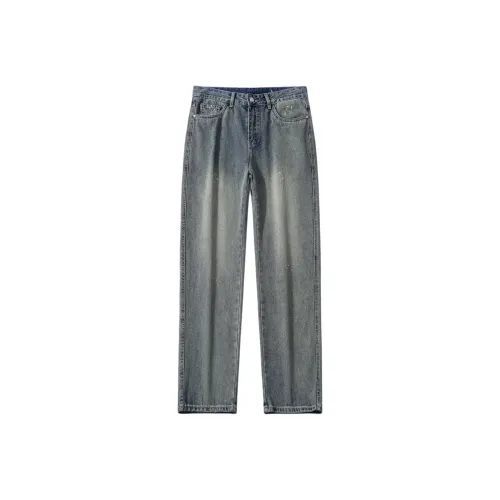 Go it alone Светло-вымытый цвет Синий Унисекс Джинсы