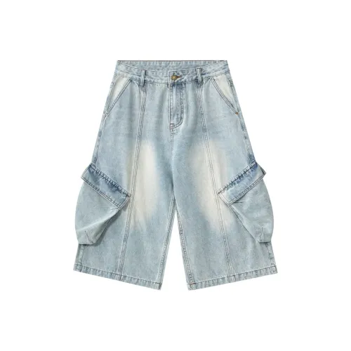 Zanzas Ностальгические синие мужские джинсовые шорты