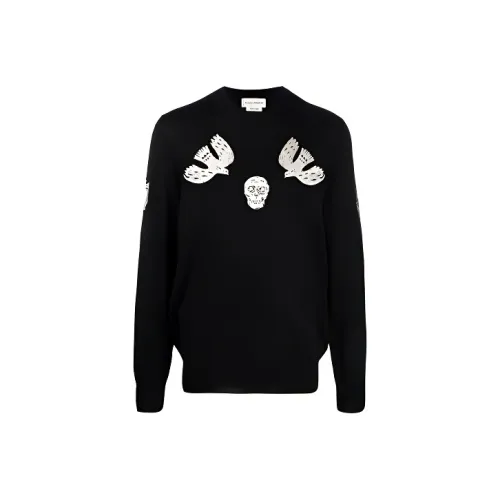 Alexander McQueen Черные Мужские Свитера