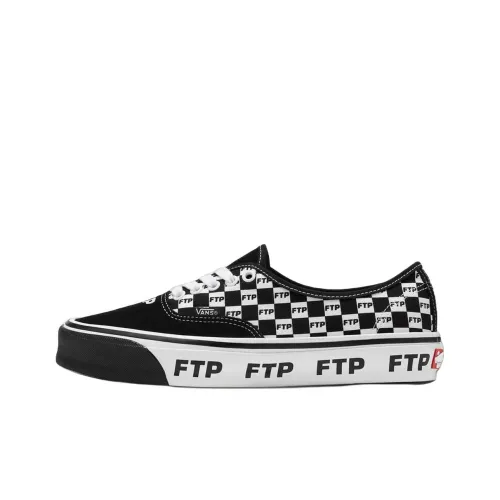 FTP x Vans Authentic 44 Low Топ Скейтборд Кроссовки Мужские Черно-Белые