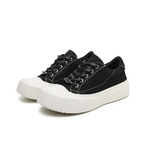 MODENGPAN Низкие кроссовки для скейтбординга Мужские Черные