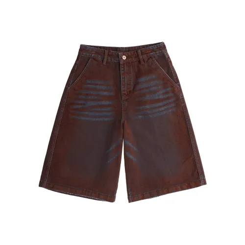 A3G4 Коричневый Унисекс Джинсовые шорты