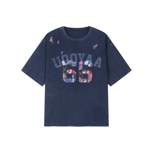 UOOYAA Темно-синие женские футболки