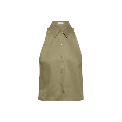 ARITZIA SS25 BABATON Protocol Linen Top Shirt Women's