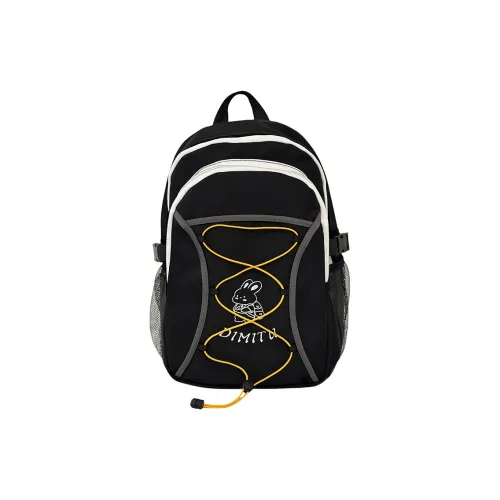 Meow In The Grass Полиэстер Рюкзак Унисекс Черный Зеленый Синий