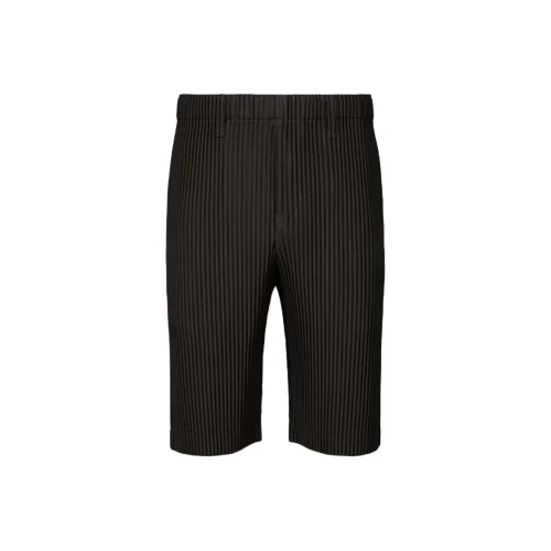 Homme Plissé Issey Miyake Повседневные шорты Мужские Черные
