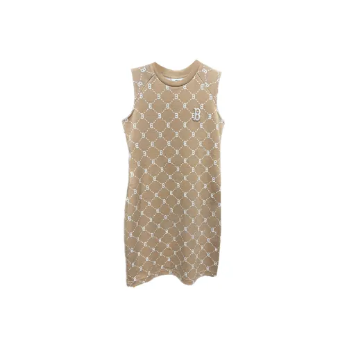 MLB Boston Red Sox Без рукавов Платье Женское Светло-Верблюжий