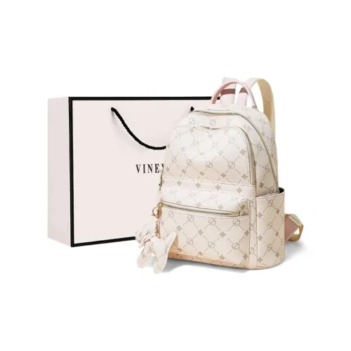 VINEY Рюкзак из синтетической кожи большой женский розовый