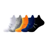 5 пар (Белый + Светло-серый + Апельсиновый + Королевский синий + Черный)