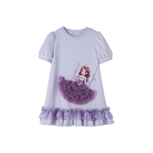 YUANYUAN GIRL Платье Фиолетовое Детское Возраст 3-7 лет