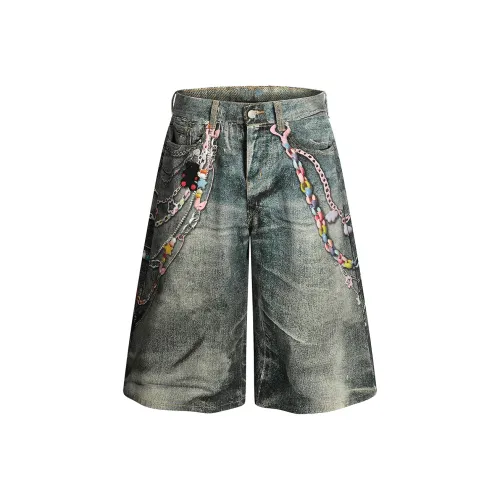 GBXM Винтажные синие унисекс джинсовые шорты