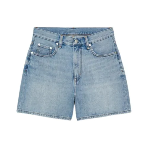 ARKET Промытый синий Женские джинсовые шорты