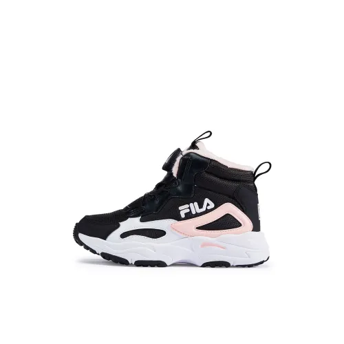FILA KIDS BOA MID Топ Детские ботинки Черный Мягкий Фуксия Children Возраст 3-7 лет