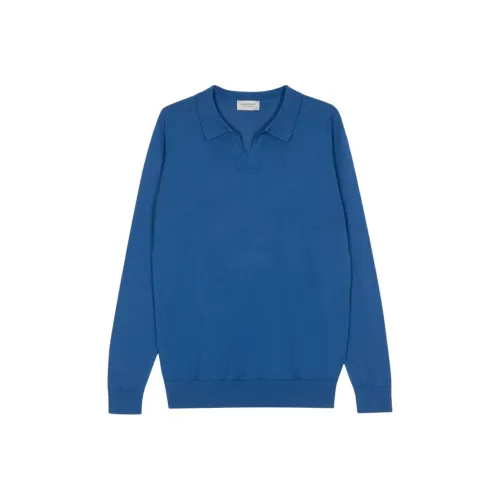 JOHN SMEDLEY Pacific Blue Мужская рубашка polo