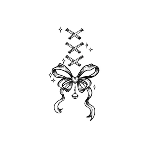 ZAIBIAN Девичий Бант Узел Травяной Сок Временные Татуировки