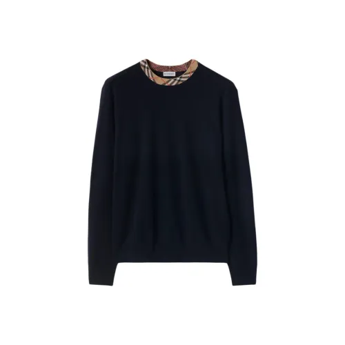 Burberry SS25 Свитер Мужской Морской Синий