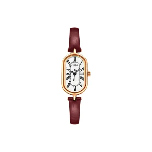 JULIUS JL Кварцевый механизм кожаный ремешок часы женские белый циферблат