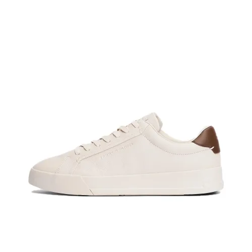 Tommy Hilfiger TRAINERS Скейтборд Кроссовки Низкие Топ Экрю Мужские