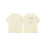 [220 г плотный 100% хлопок] Экрю (Tf Trendy бесшовный логотип на груди _Tf большой Trendy бесшовный логотип на спине)