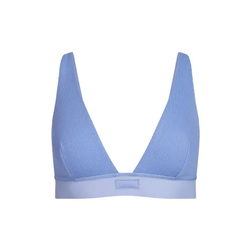 SKIMS SS25 Cotton Rib Plunge Bralet Bra Women's 1 Pack