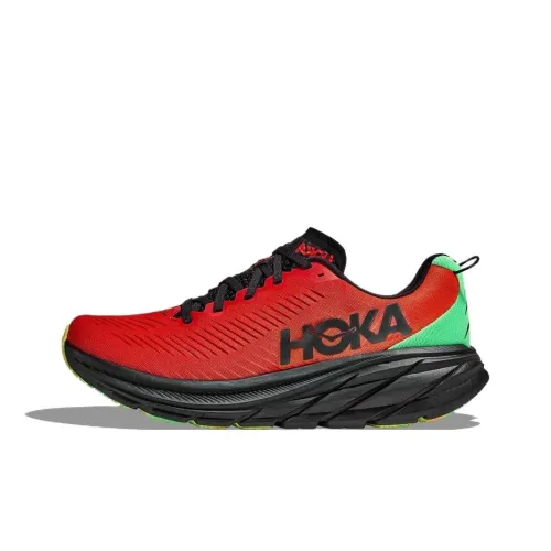 HOKA ONE ONE Rincon 3 Slip-resistant Abrasion-resistant Low-top Беговые кроссовки Мужские Red