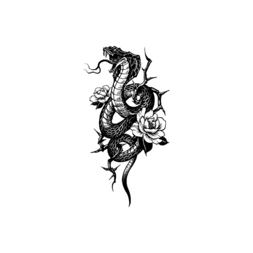 ZAIBIAN COBRA Травяной Фея Премиум Sensuous Juice Tattoo Наклейка