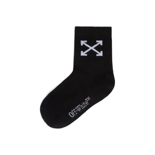 Off Белые носки 1 упаковка Черный Детский