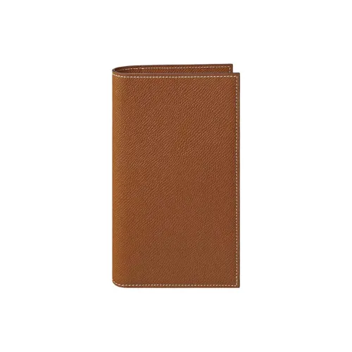 HERMES Vision II Simple Телячья кожа Защитный чехол Унисекс 37 Золотисто-коричневый
