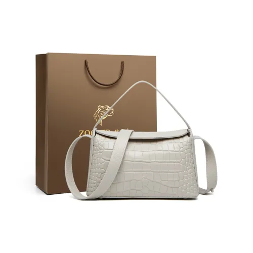 ZOOLER Коровья кожа Сумка Женская Цвет морской раковины Серый Черный