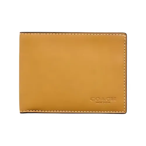 COACH Кошелек Billfold из кожи унисекс желтый