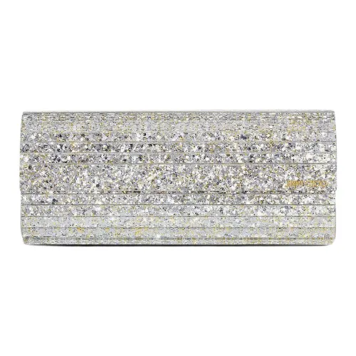 Jimmy Choo Блестящий акриловый клатч на одно плечо женский шампанское