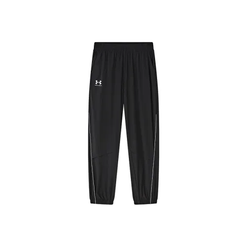 Under Armour Life Collection SS25 Умеренный Детский Быстросохнущий Брюки Лето Подростки Черный