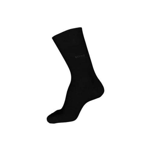 Hugo Boss 1 упаковка черные мужские носки MID до икры