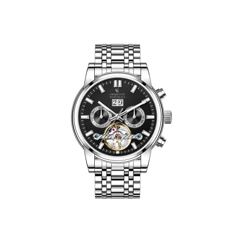 CHARLOTTE RAFFAELLI Автоматический Механический Часы Мужские Серия The Heart of Machinery 40 мм Черные
