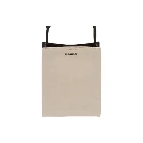 JIL SANDER Tangle Сумка через плечо из льна и хлопка маленькая женская цвет экрю