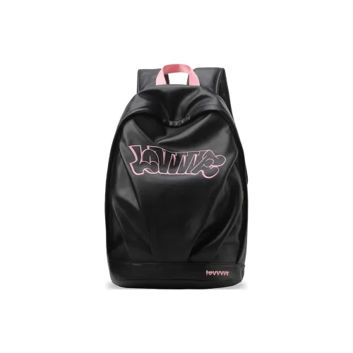 LOVVVVE ПУ (полиуретан) Рюкзак Стандартный Унисекс Черный