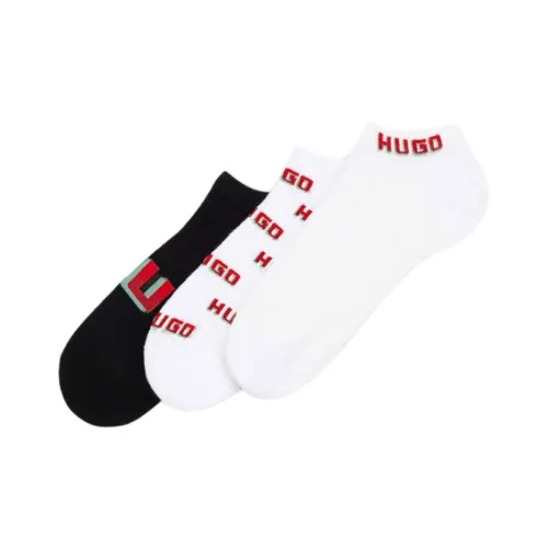 Hugo Boss 3 пачки белых + черных мужских носков
