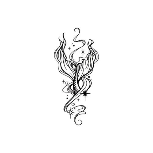 ZAIBIAN Эльф Русалка Длинный Тривожный Травяные Временные Татуировки