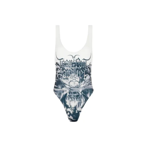 Jean Paul Gaultier Ван-Пис Купальник Женская Белая