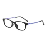 Черная резинка с синими ногами