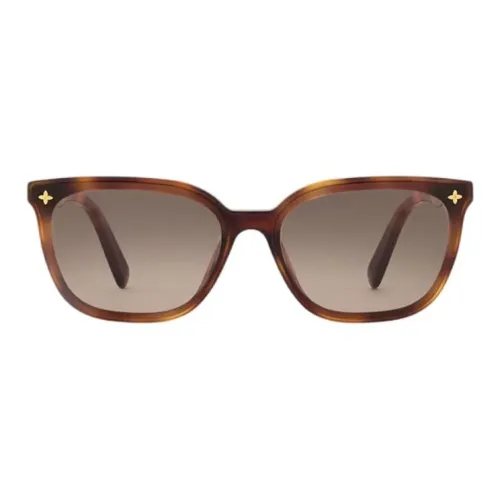 LOUIS VUITTON Прямоугольные Солнцезащитные очки Женские Черепаховый цвет