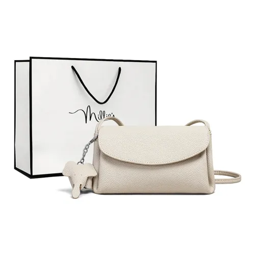 MILLIE'S Сумка через плечо из коровьей кожи сумка на плечо обычная женская цвет экрю