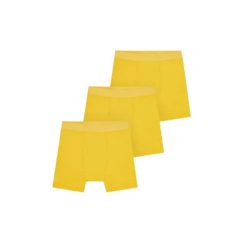 Corteiz совместный бренд SS25 3 упаковки Желтые Мужские боксеры