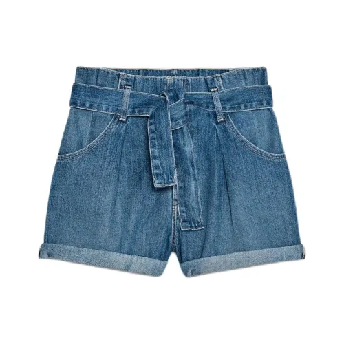 ZARA Trf Синие Женские Джинсовые Шорты