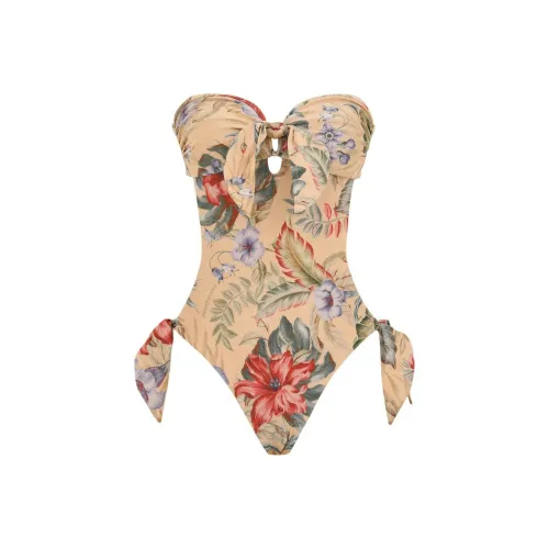 Zimmermann SS25 Ван-Пис Купальник Женский Коричневый