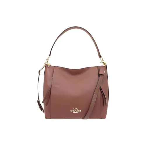 COACH Marlon Кожа Плечо Сумка Сумка Сумка через плечо Женская Коричневая